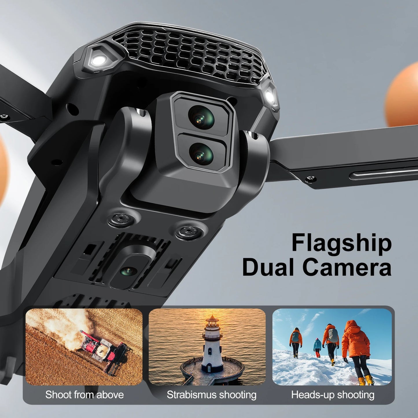 E88GT Drone 8K Professional HD 360° Dual Camera 12.5cm Screen Remote Control Brushless Motors Obstacle Avoidance Quadcopte 2025