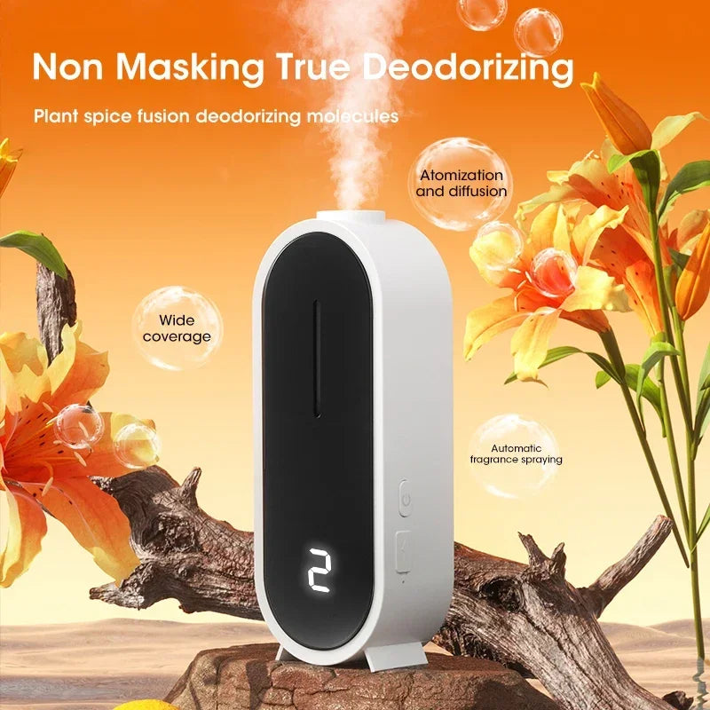 Automatic Circulating Aroma Diffuser Smart Air Scent Machine Home Essential Oil 50ml Tank Spray Fragrance Dispenser for Bedroom