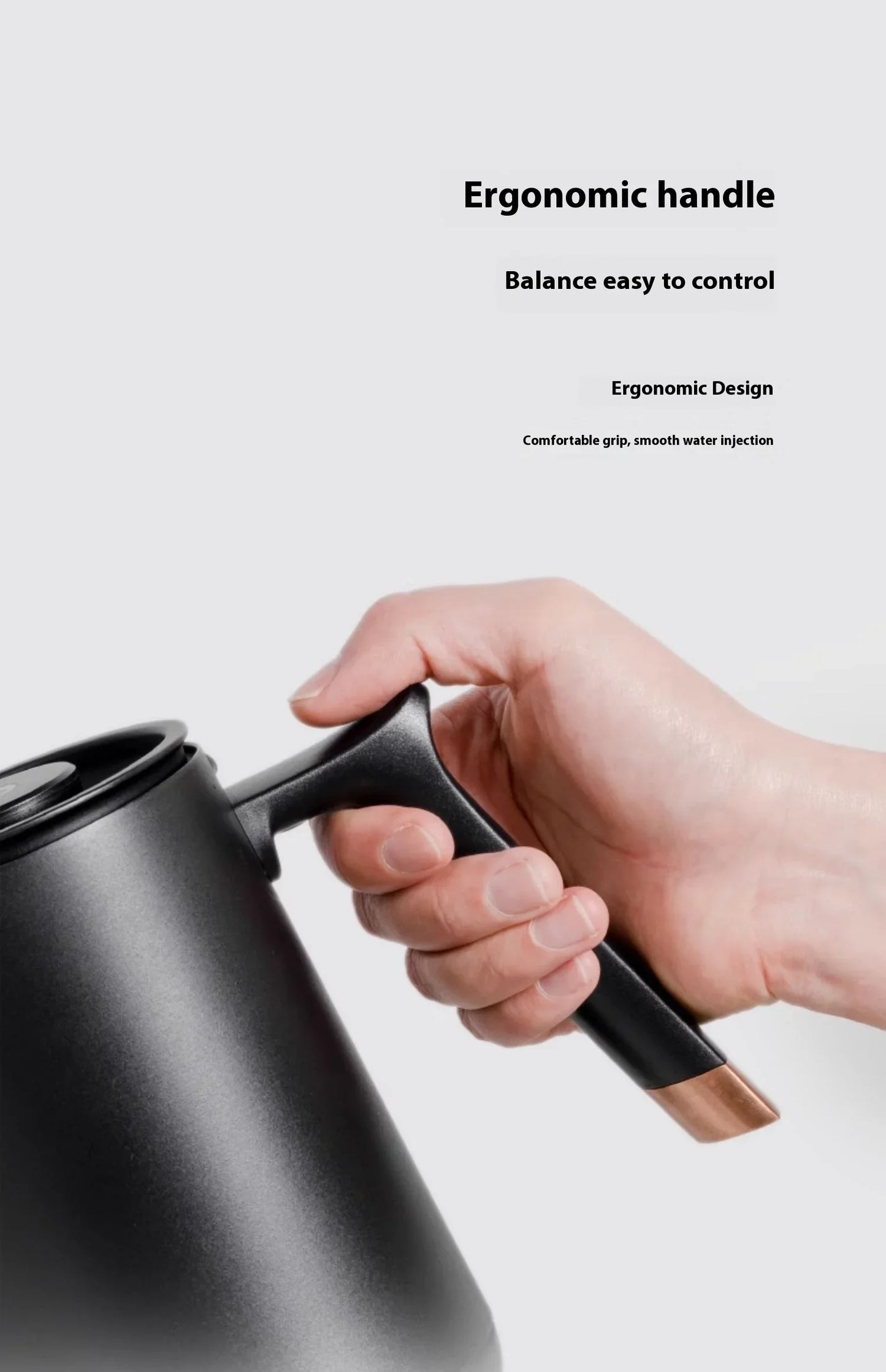 Timemore Fish Smart Electric Pour Over Kettle 600ml 220v Fine Mouth Temperature Control Customize Hand Brew Coffee Pot