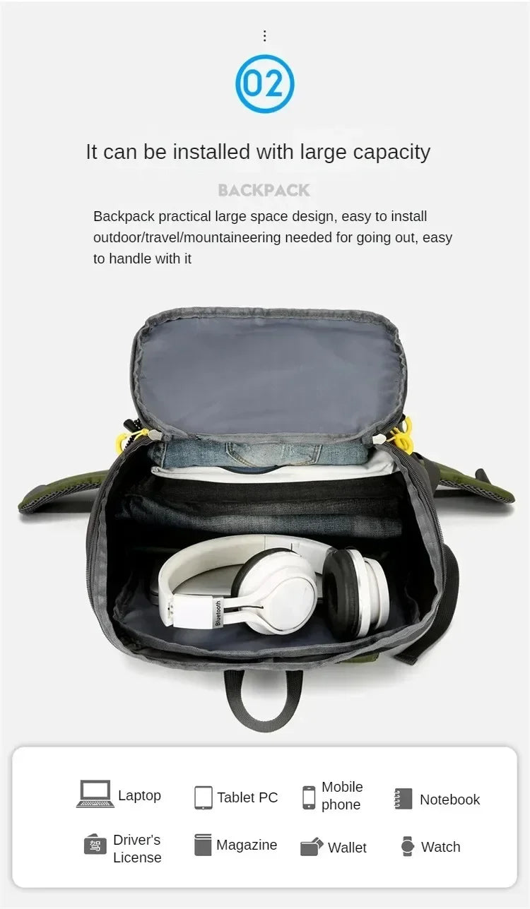 50L Travel Backpack Camping Bag For Men Large Hiking Bag Tourist Rucksack Waterproof Outdoor Sports Climbing Mountaineering Bag