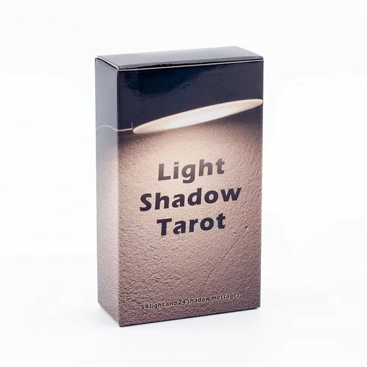 Light Shadow Tarot Board Game Deck 10.3*6cm 54 Light and 24 Shadow Messages Fate Divination Prophecy Card Family Party Game Toy