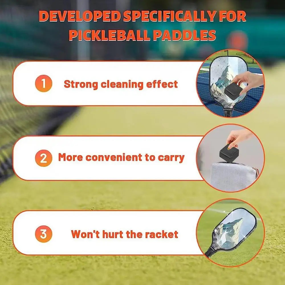 Pickleball Paddle Eraser Dust removal tool scratch cleaning Rubber eraser Sports Ball Racket Eraser for Restore Paddle Grit Spin