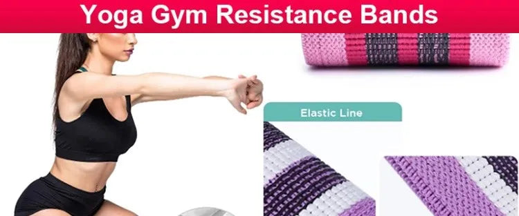 Fabric Resistance Hip Booty Bands Glute Thigh Elastic Workout Bands Squat Circle Stretch Fitness Strips Loops Yoga Gym Equipment