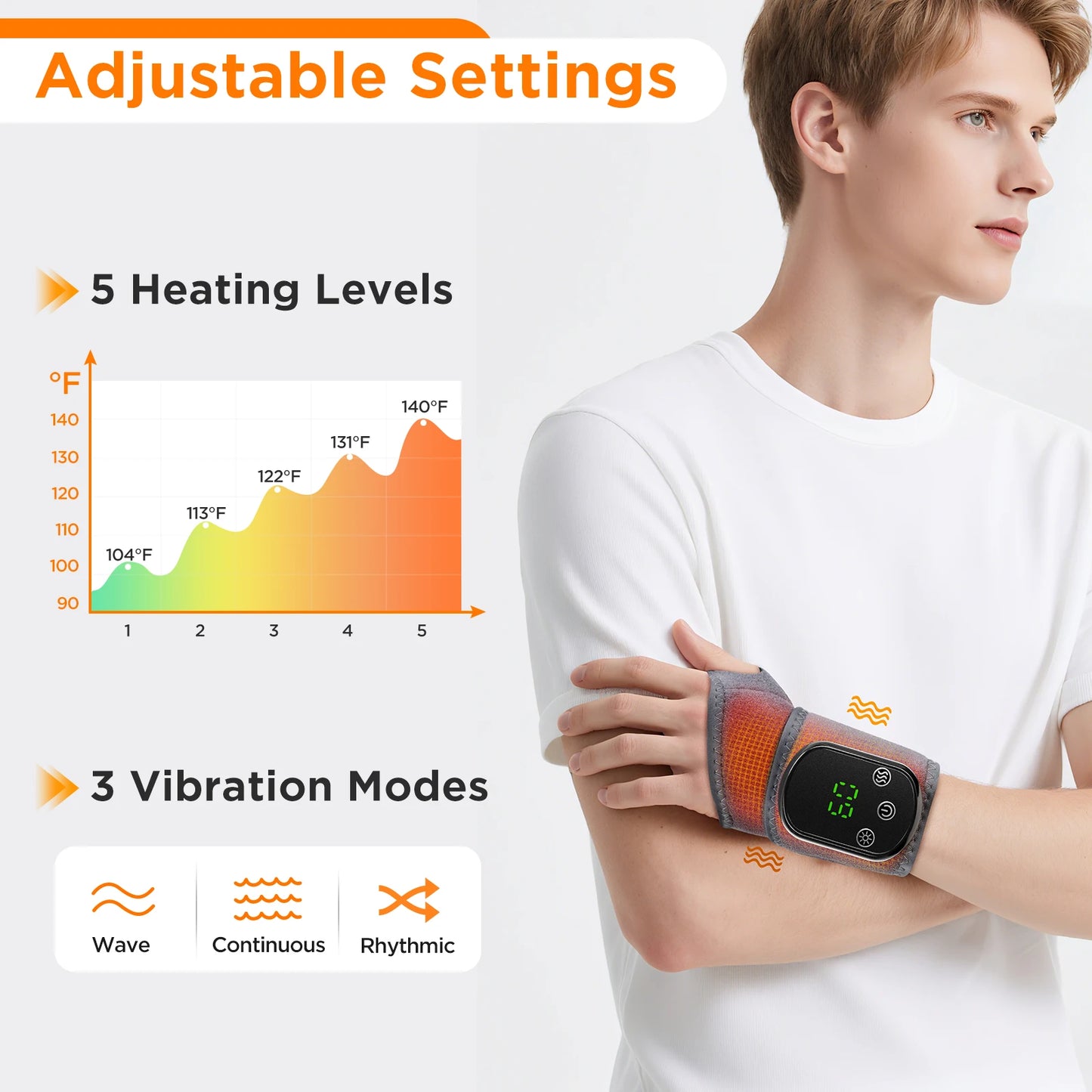 Electric Ankle Protector Ankle & Wrist Massager Foot Brace Hot Compress Vibration Ankle Support Guard Band Muscle Relaxation