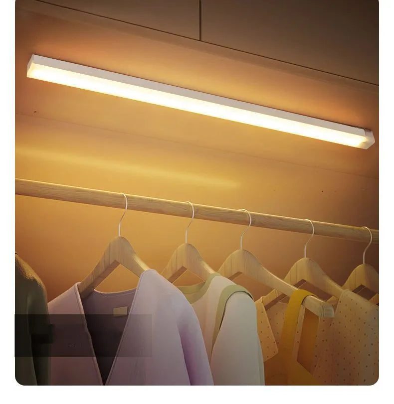 Motion Sensor led Light Wireless LED Night Light Type C Rechargeable Light Cabinet Wardrobe Lamp Staircase Backlight For Kitchen