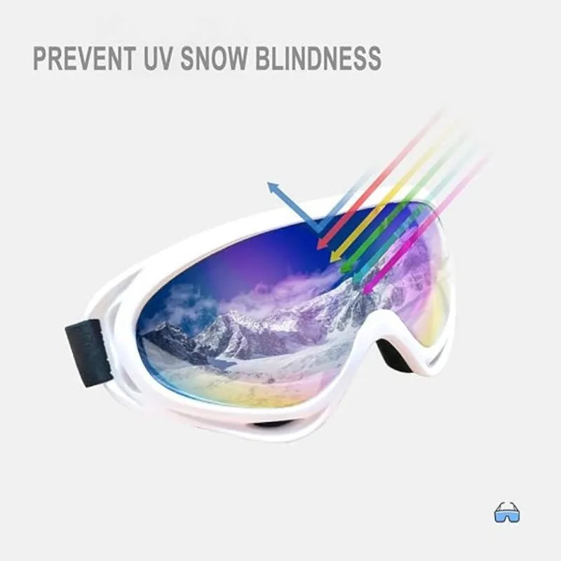 Outdoor Sport Ski Goggles Anti fog UV400 Protection Ski Mask Male Female Anti-Fog Big Face Snow Glasses Snowboard Skiing Eyewear