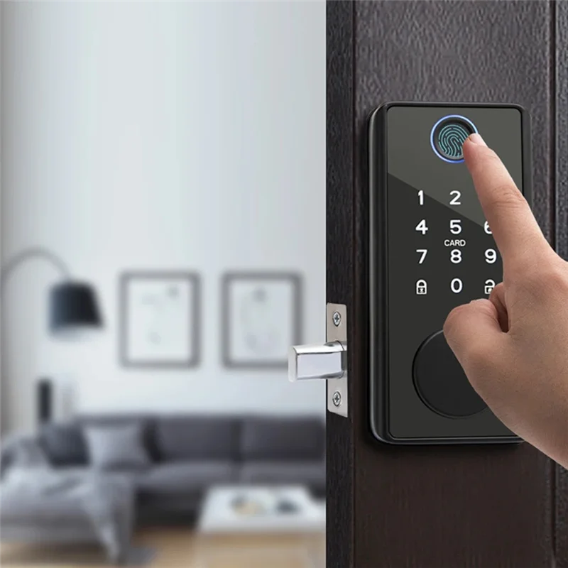 A72T Tuya App Remote Control Smart Door Lock Indoor House Electronic Lock Deadbolt Withkeys Lock
