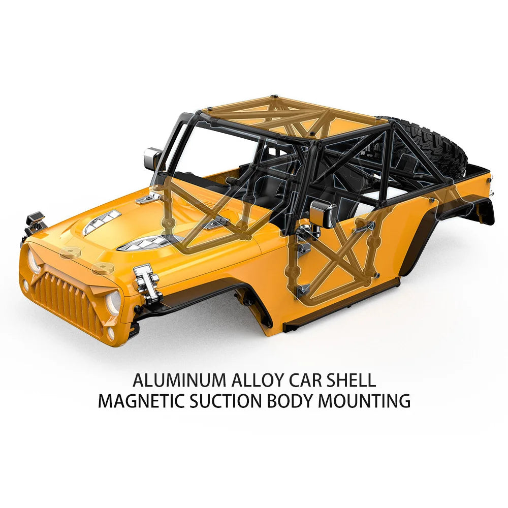 HYPER GO MJX H12Y+ H12Y 1/12 RC Car 4WD Brushless 2.4G Remote Control Cars Off-Road RC Truck