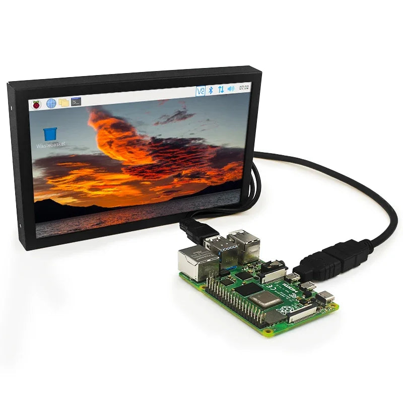 7 Inch Portable Display IPS 1024x600 LCD HDMI-compatible VGA AV Input DC Type C Power In for PC Laptop Camera TV Box DVD ScreenComputer MonitorsGoWisse.com