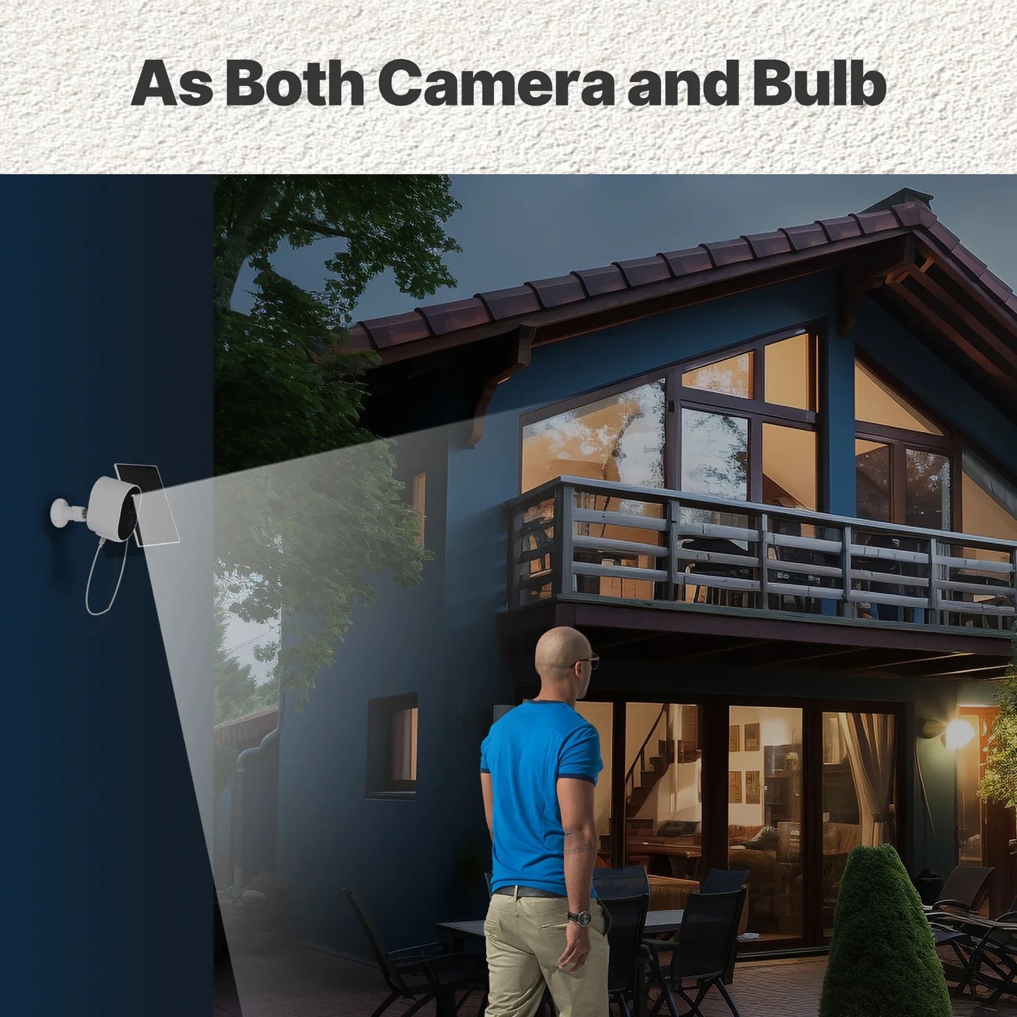 MOES Tuya WiFi 4MP HD Smart Security Camera Solar Charging IP65 Waterproof Full Color Night Vision Work With Alexa Google Home
