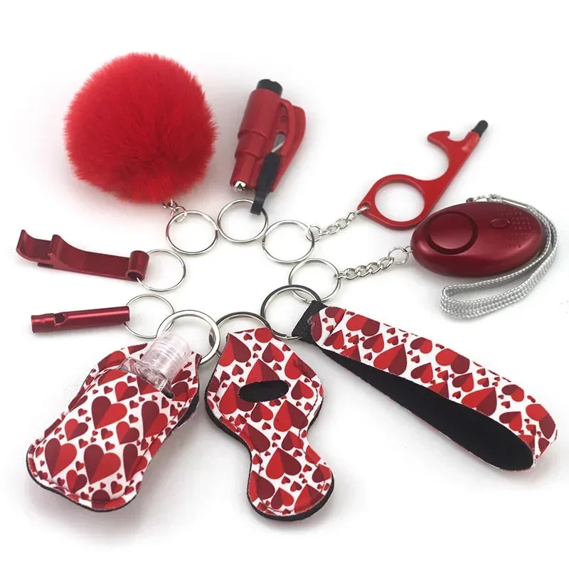 Self Defense Keychain for Women - Personal Safety Alarm with LED Light & Emergency Whistle | Protective Security Accessories