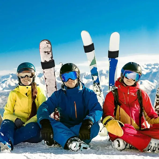 Outdoor Skis Fixing Band Ski Brake Retainer Skiing Straps Skijoring Skis Fixing Band Wrap Snowboarding Straps Sled Ski Accessary
