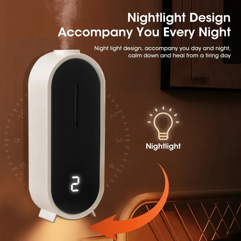 Automatic Circulating Aroma Diffuser Smart Air Scent Machine Home Essential Oil 50ml Tank Spray Fragrance Dispenser for Bedroom
