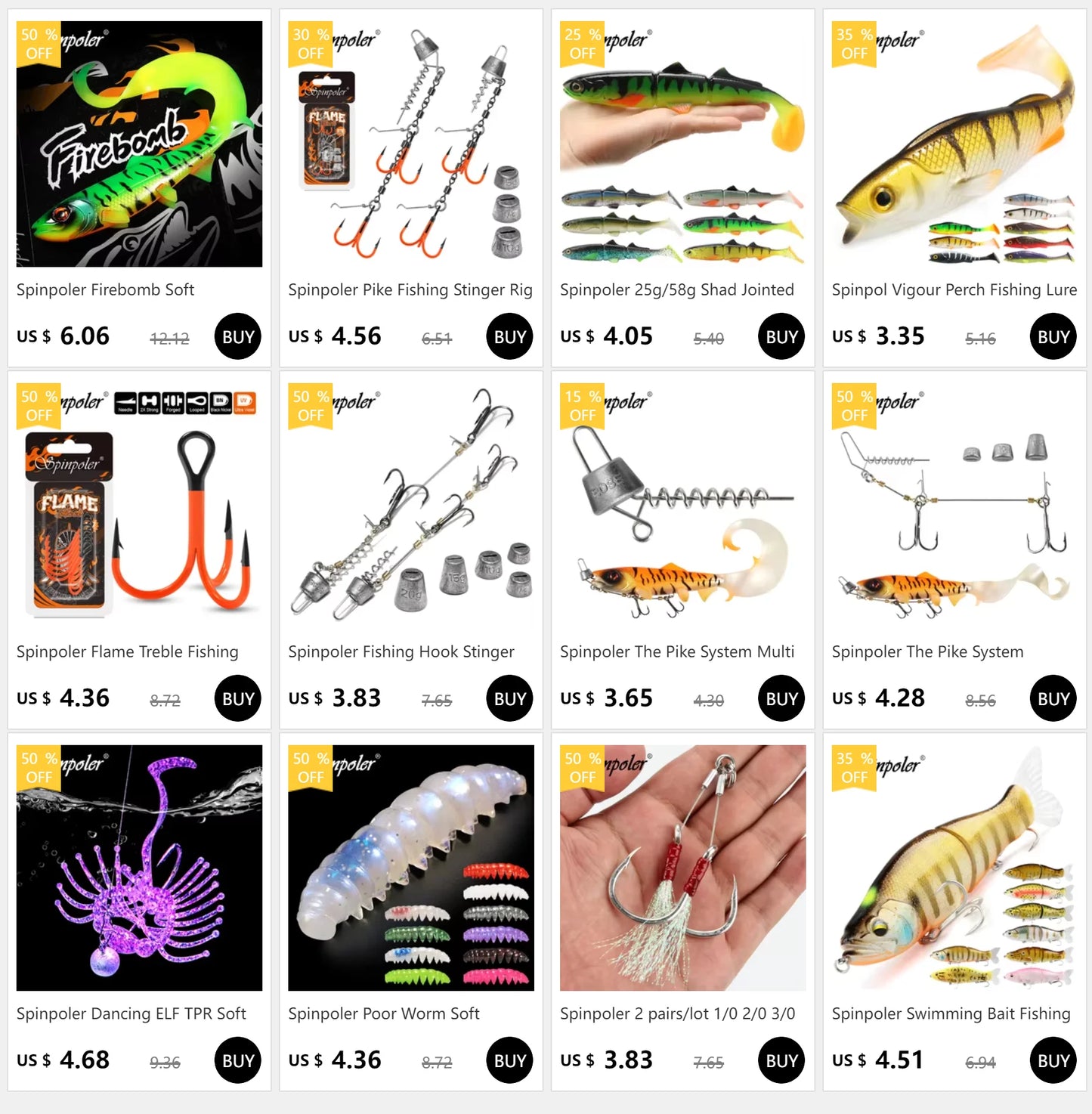 Spinpoler 4.72" Soft Plastic TPR Floating Fluke Jerk Minnow Bait Shad Minnow Silicone Plastic Artificial Swimbait Freshwater 5pc