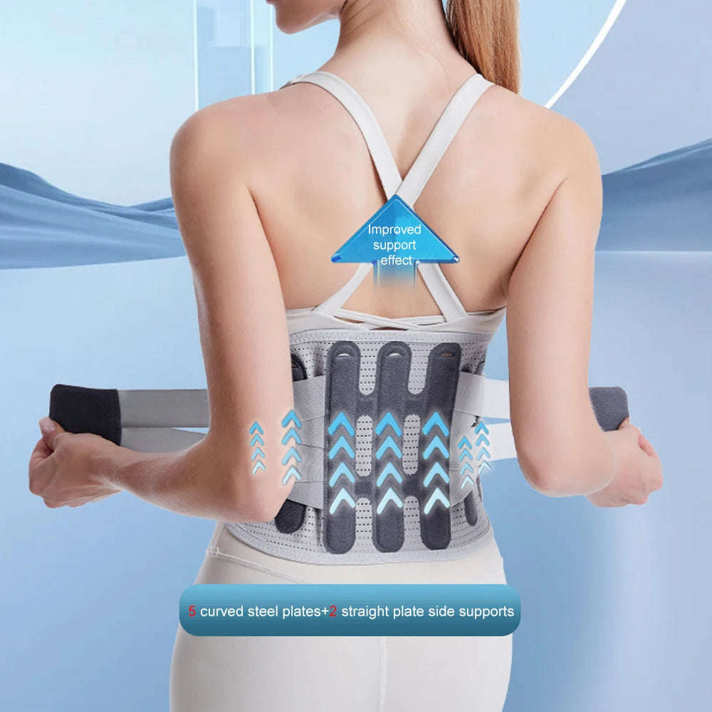 Lumbar Support Belt Adjustable Lumbar Brace Scoliosis Fitness Weight Lifting Squatting Hard Pulling Belt Abdominal Muscle