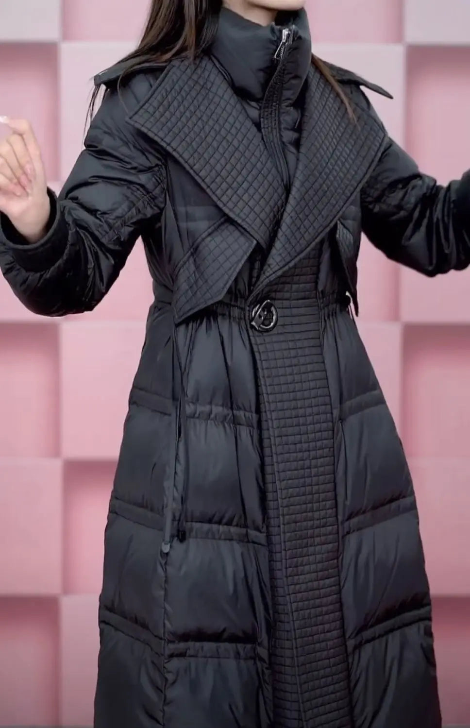 Fashion Long Down Jacket Women Overcoat 2025 New Autumn Winter Slim Thick Parker Coat Female Warm Casual White Duck Down Coats