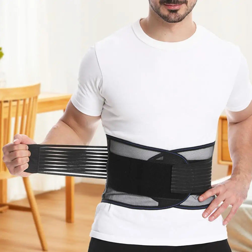 Support Belt Protection Belt Breathable Mesh Lumbar Protector with Dual Adjustable Straps for Fitness Support Sports Accessories