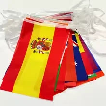 Country Flag 2026 48pcs NEW foot ball cup Countries String Flag world National Banner Football Event Garlands decor