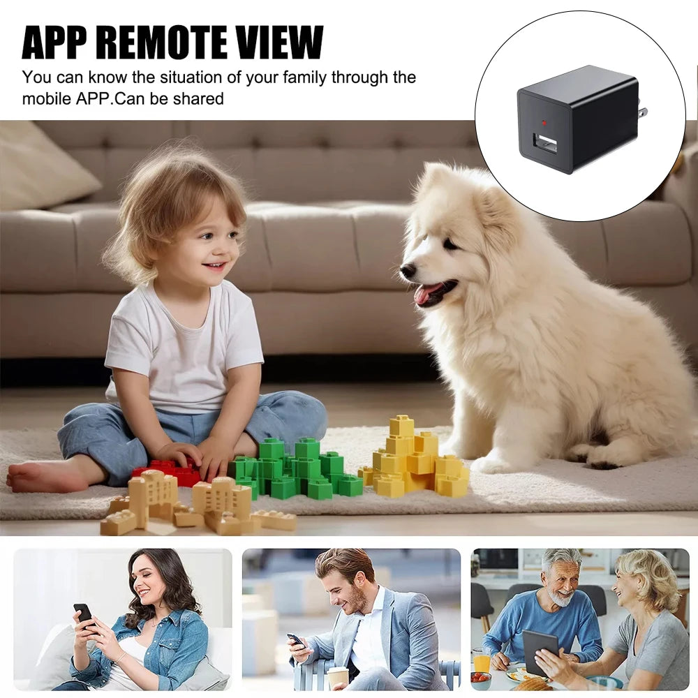1080P HD Mini Wifi Camera Invisible Espia Cam Night Vision Micro Camcorder 150° Wide Angle IP Webcam Remote Monitoring Magnetic