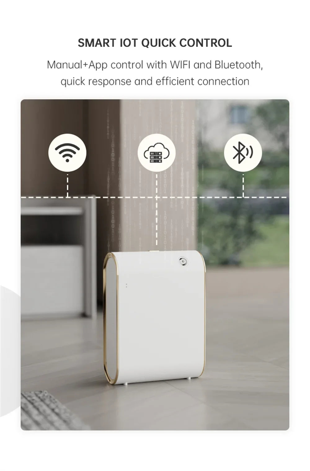 Smart Aroma Diffuser Waterless Scent Diffuser Intelligent Machine Air Fresheners for Home Hotel Scent Machine Room Fragrance