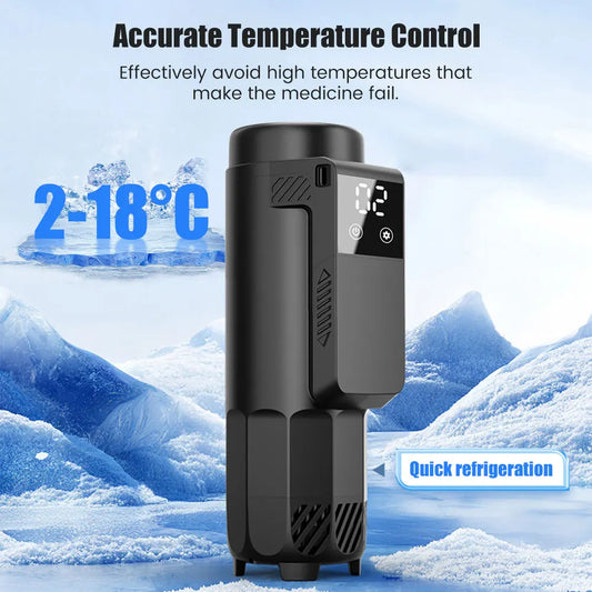 Mini Portable Refrigerator Insulin Pen Refrigerated Cup Diabetic Insulated Medicine Travel Cooler Car Refrigerator Health Care