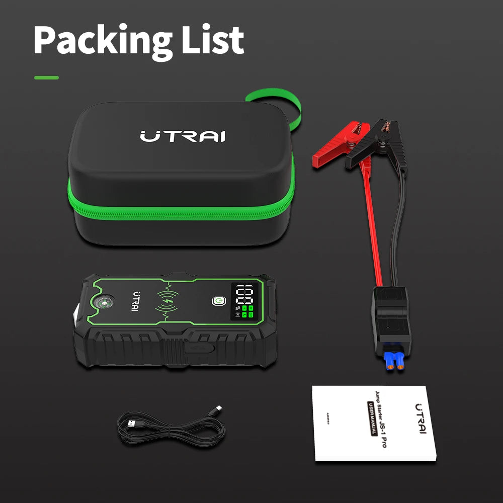 UTRAI Power Bank 2500A Jump Starter Portable Charger Car Booster 12V Auto Starting Device Emergency Car Battery Starter