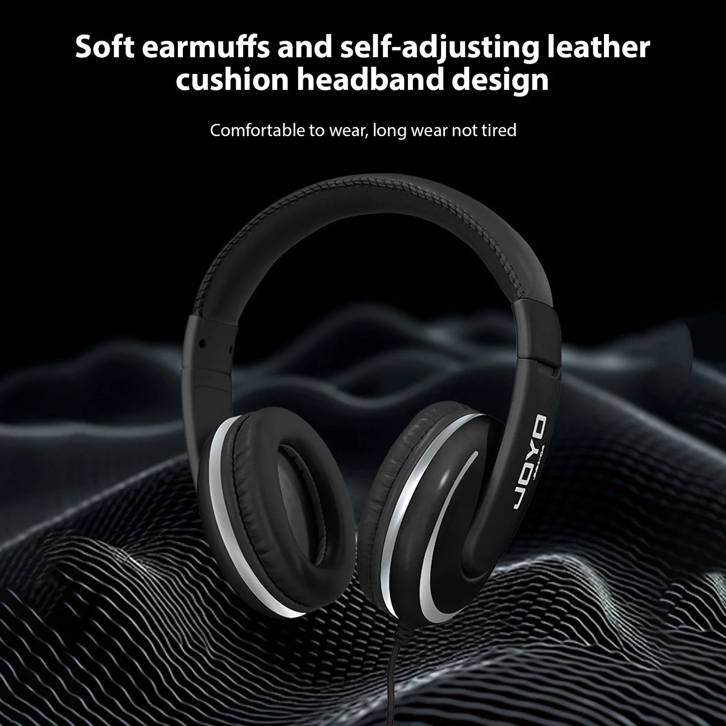 JOYO Over Ear Headphone Wired Headphones Stereo Sound Headsets 40mm Driver Comfortable Headphones Clear Balanced Sound