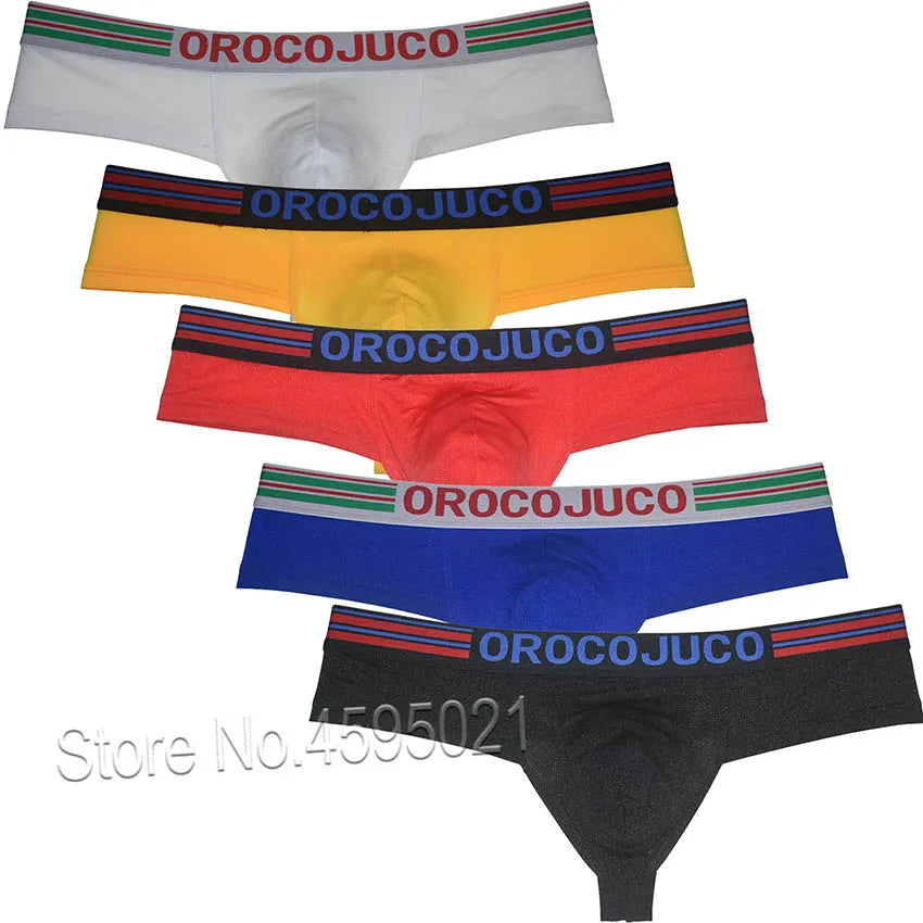 Cheeky Men's Boxers Shorts Thong Brazilain Underwear Bulge Pouch Male Bikini Briefs Micro Trunk 1/3 Rear Coverage Underpant Soft