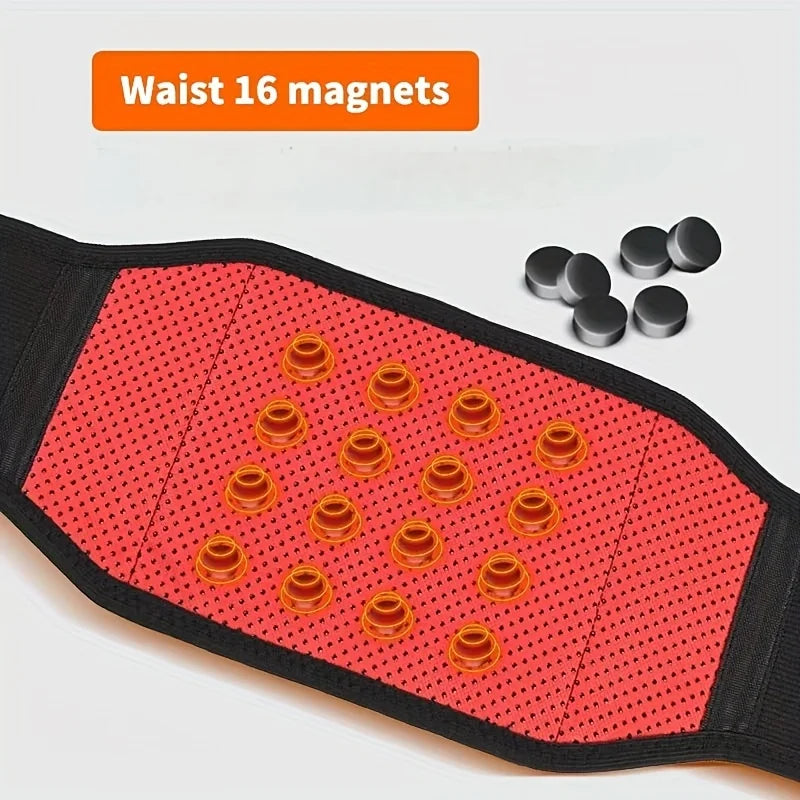 Magnetic Compression Back Support Belt,Breathable Elastic Waist Brace for Men and Women, Spinal Protection for Lifting, Fitness