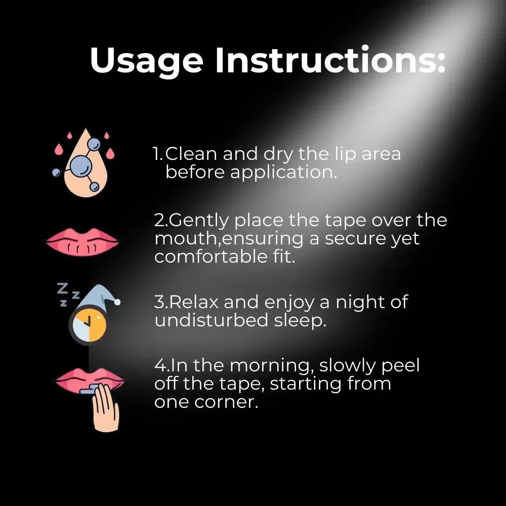 30/60Pcs Mouth Tape Sleeping Keep Mouth Close Prevent Snoring Gentle Sleep Strip for Home Travel Mouth Tape Mouth Tape