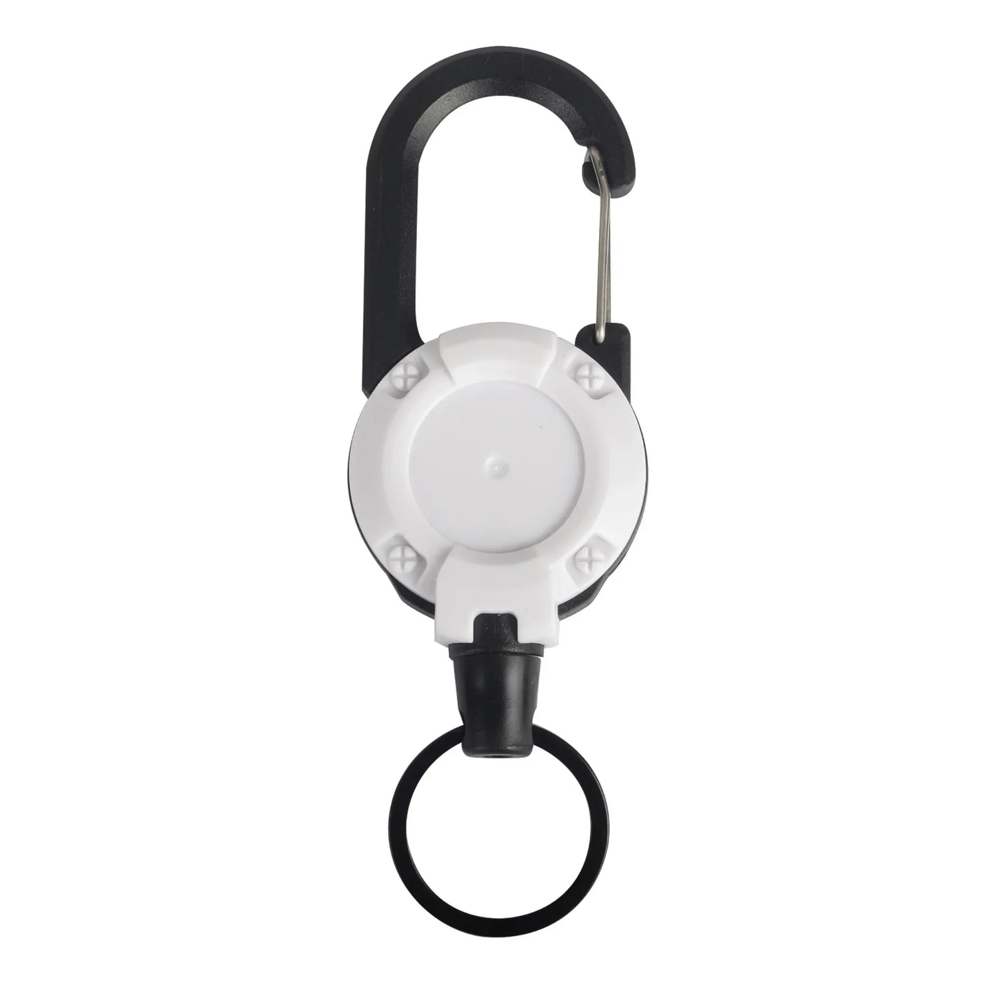 Retractable Heavy Duty Pull Reel Carabiner Key Strong Chains Steel Wire Buckle Rope Spring Key Ring Outdoor Sporty Keychain Tool