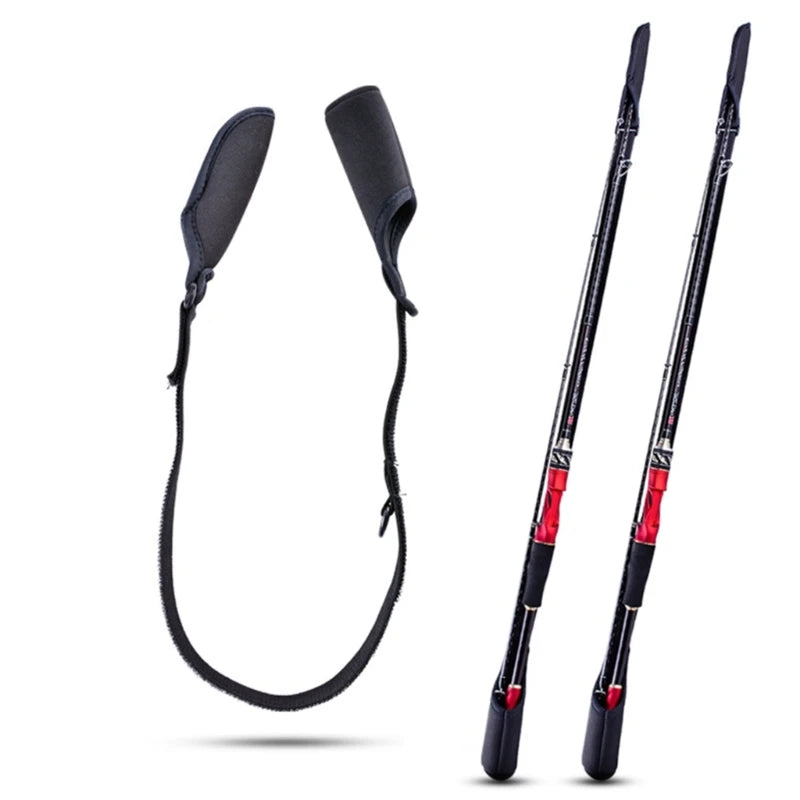 Fishing Rod Socks Srtap Fishing Pole Sleeves Belt Rod Protector Adjustable Rod Cover Protector For Fishing Rod Tube-Case