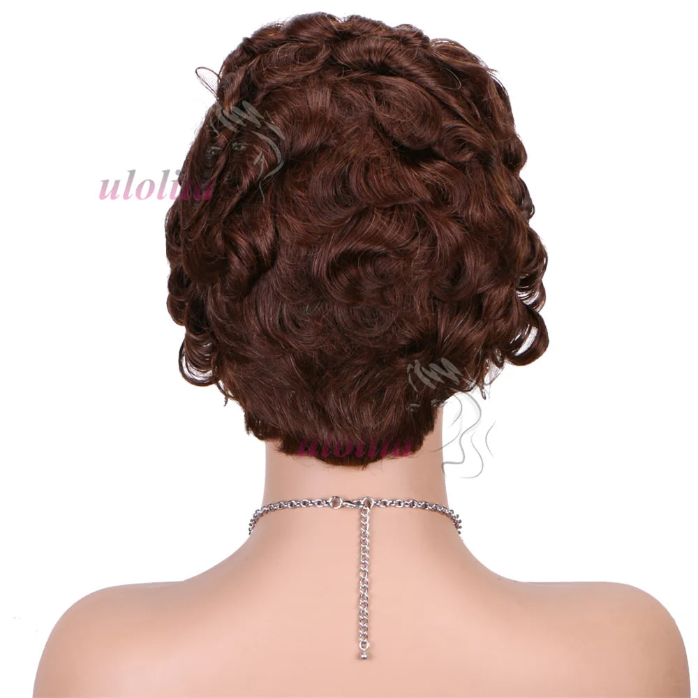 Pixie Cut Wig Short Curly Lace Front Human Hair Wigs For Black Women Raw Indian Finger Wave 13x4 Transparent Lace Frontal Wigs