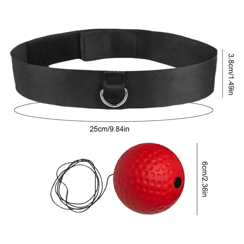 Boxing Reflex Ball Headband Set Child Boxing Training Headband React Ball Workout Equipment Beginners Fitness Reflex Ball For