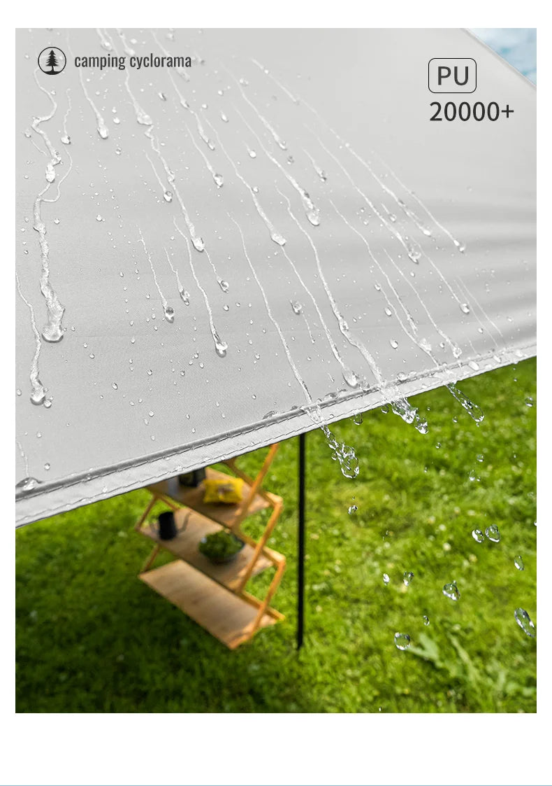 GIANXI Summer Ultralight Outing Camping Awning Gathering Picnic Rectangular Tent Portable Family Outdoor Beach Sunshade
