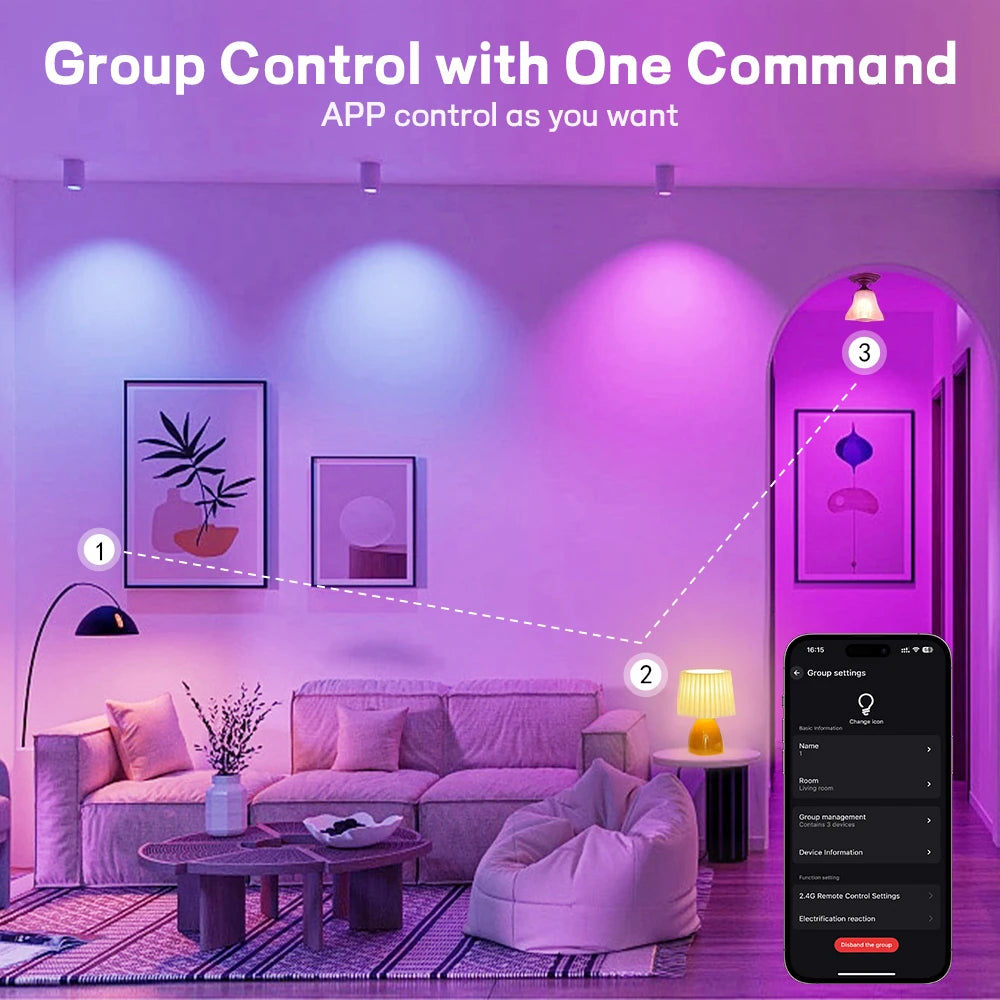 220V 110V WiFi Smart LED Bulb 9W 10W E27/E26 RGB+CCT Indoor Light Alexa Google Home Together APP Timing Dimming