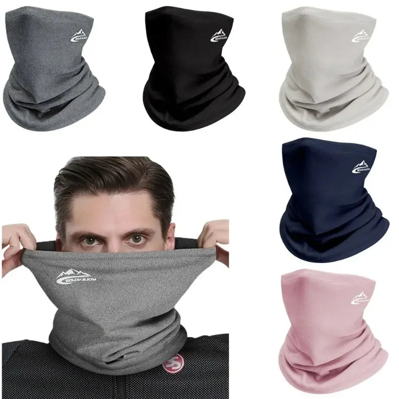 Winter Outdoor Cycling for Both Men and Women, with Plush Warm and Windproof Headscarves and Neck Covers for Face Protection