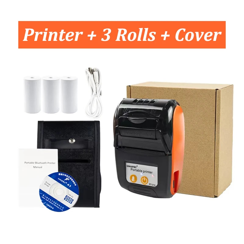 Mini Receipt Printer Portable, Bluetooth, Ticket ,Bill Receipt, POS, iOS/Android