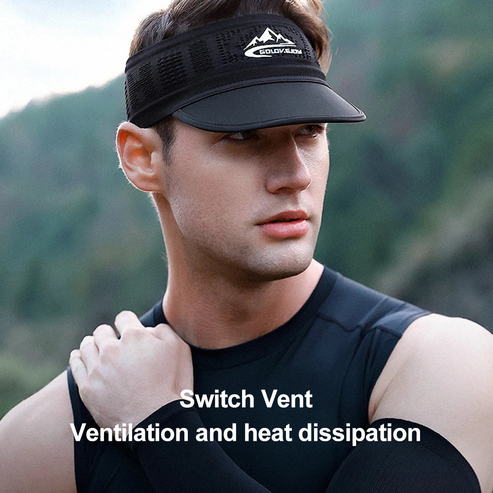 Cooling Stretchy Visor Unisex Visor Hat for Men and Women No Slip Band Lightweight Performance Running Sun Protection Visor
