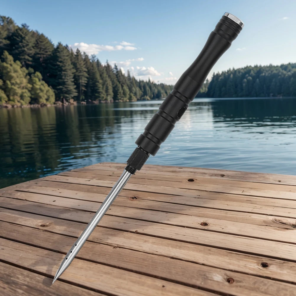 Fish Venting Tool Stainless Steel Needle Aluminum Alloy Reducing Air Pressure Tool Detachable for Deep Sea Fishing