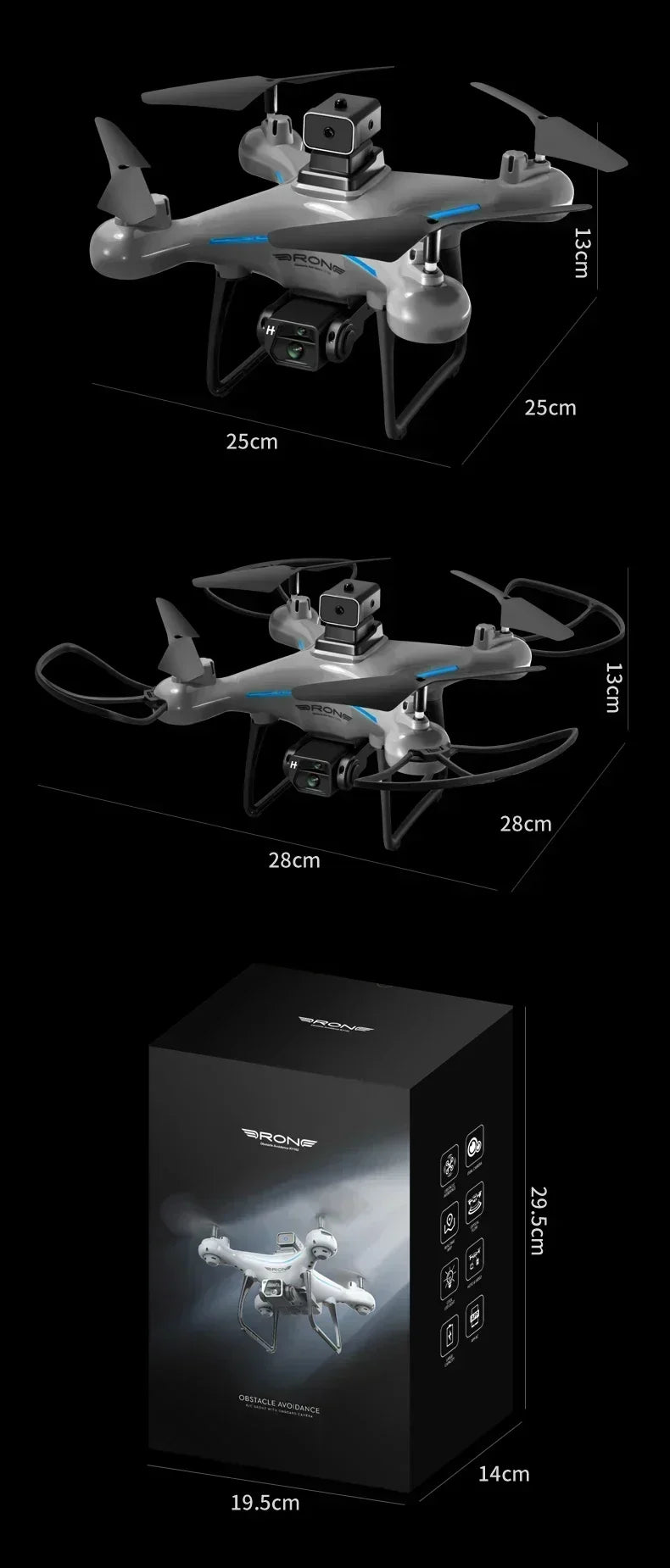 2025 KY102 Drone 8K Professional Dual Camera Brushless Quadcopter Obstacle Avoidance Optical Flow Aerial Drone RC 10000M