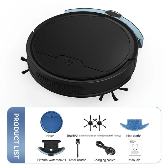 New  3 In 1 Sweeping and Vacuuming Wireless Vacuum Cleaner Smart Sweeping Robot Home Sweeper Sweeping Robots For Home
