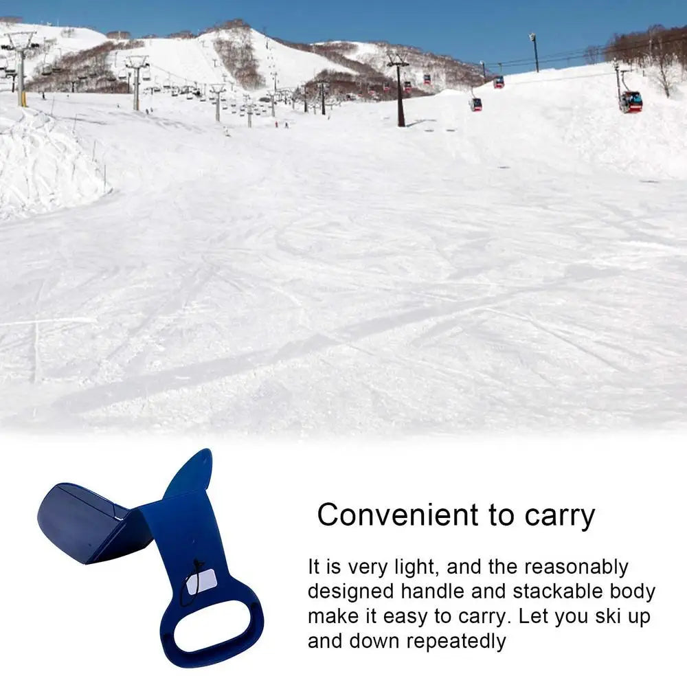 Outdoor Winter Sports Snow Sled Portable Foldable Snowboards Skiing Board With Handle For Children Sledge Snow Skiing Accessory