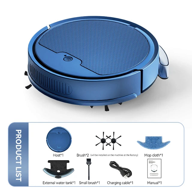 New  3 In 1 Sweeping and Vacuuming Wireless Vacuum Cleaner Smart Sweeping Robot Home Sweeper Sweeping Robots For Home