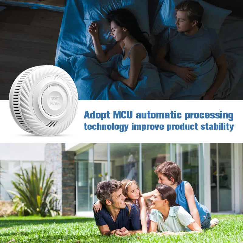 Built-in 10 Year Battery Smoke Detector WiFi Function Tuya Smart Home Parlor Child Room Kitchen Shop Fire Sound Alarm SensorSmoke DetectorsGoWisse.com