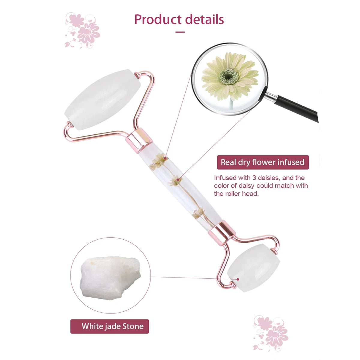 Natural Jade Roller Massager for Face Roller Face Massager Women Facial Beauty Skin Care Tools Body Relaxing Massager Good Gift