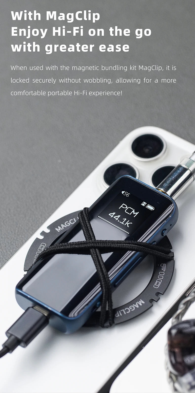 FiiO BTR15 Bluetooth 5.1 Headphone Amplifier DSD256 Receiver LDAC/aptX Adaptive with 3.5mm/4.4mm