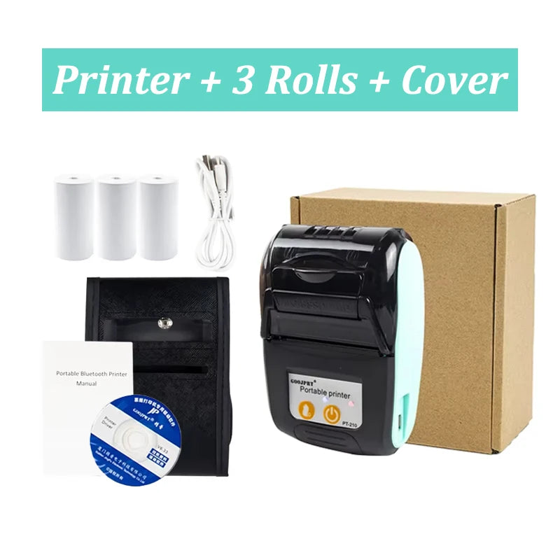 Mini Receipt Printer Portable, Bluetooth, Ticket ,Bill Receipt, POS, iOS/Android