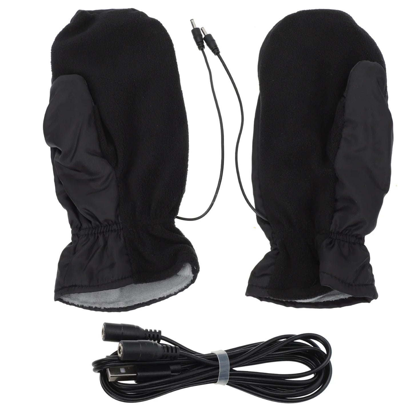 Outdoor Winter Heated Mittens Warm Electric Heated Cycling Skiing Gloves Thermal Motorcycle Glove Windproof Rechargeable USB