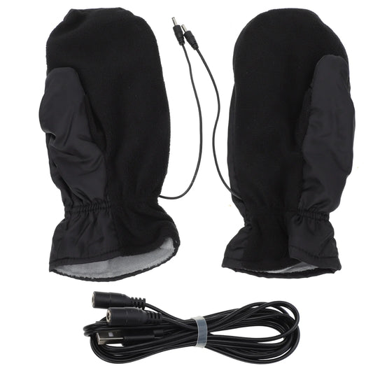 Outdoor Winter Heated Mittens Warm Electric Heated Cycling Skiing Gloves Thermal Motorcycle Glove Windproof Rechargeable USB